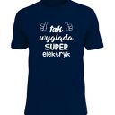 Koszulka z nadrukiem dla elektryka, prezent najlepszy elektryk, do pracy, urodziny
