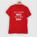 Koszulka z nadrukiem męża, super mąż, prezent od żony
