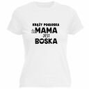 Koszulka z nadrukiem, najlepsza MAMA, prezent dzień matki, urodziny, święta