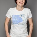 Koszulka (T-shirt) Art isn't paint, it's love - Modigliani „Kariatyda”
