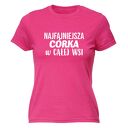 Koszulka z nadrukiem dla córki, najlepsza córcia, prezent córeczki na urodziny