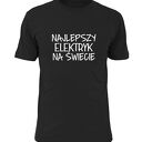 Koszulka z nadrukiem dla elektryka, prezent najlepszy elektryk, do pracy, urodziny