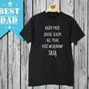 Koszulka z nadrukiem dla taty, super, najlepszy tatuś, ojciec, mąż