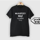 Koszulka z nadrukiem męża, super mąż, prezent od żony