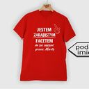 Koszulka z nadrukiem chłopaka, super faceta, mężczyzny, męża