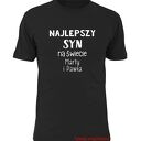 Koszulka z nadrukiem dla syna, synów, najlepszy syn, prezent na urodziny od rodziców