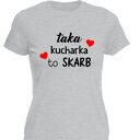 Koszulka z nadrukiem dla kucharki, prezent najlepsza, gotowanie, urodziny