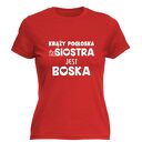 Koszulka z nadrukiem dla siostry, prezent najlepsza, sióstr, urodziny