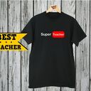 Koszulka z nadrukiem, prezent na dzień edukacji, super nauczyciel
