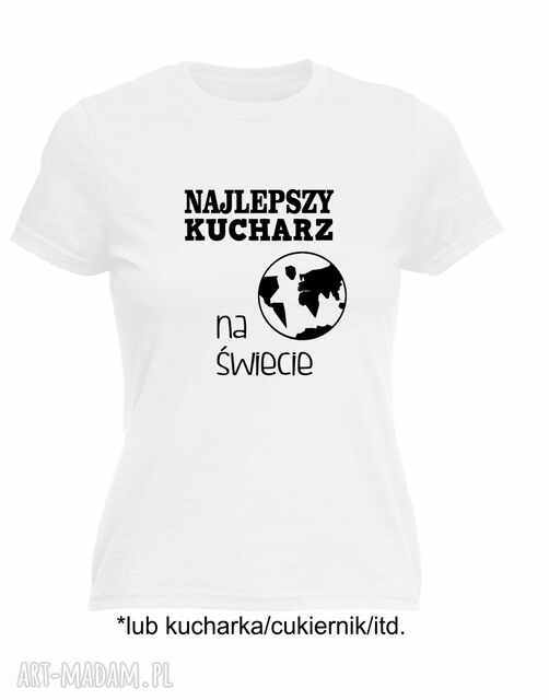 Koszulka z nadrukiem dla kucharki, prezent najlepsza kucharka, gotowanie, urodziny, restauracja, bar