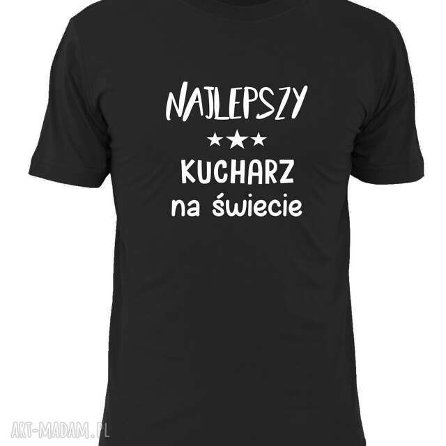 Koszulka z nadrukiem dla kucharza, prezent najlepszy kucharz, gotowanie, urodziny, restauracja, bar