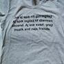 Ruda Klara bieganie koszulki t-shirt damski szary bawełniany z nadrukiem, firma