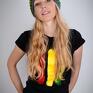 reggae koszulka czarna rasta - damska t-shirt jamajka