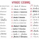 Drzewo wpisów gości weselnych - Gwieździste niebo - Plakat 50x70 cm