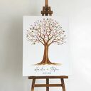 Weselne Drzewo wpisów do odcisków - 50x70cm - Alternatywna księga