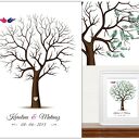 Drzewo Wpisów Gości Weselnych B2 - 50x70 cm