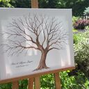 Weselne drzew wpisów - Alternatywna księga gości 50x40 cm - do 100 osób