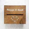 Biala Konwalia ręcznie robione księgi gości pudełko na koperty - koronkowe serce rustykalne