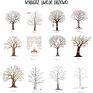 Kreatywne Wesele Rustykalne drzewo wpisów gości weselnych 50x70 cm 3 tusze - para młoda