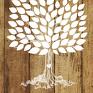 Kreatywne Wesele rustykalne drzewo wpisów - jak 40x50 gości księga