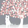 gości drzewo wpisów pary zakochanych ślub wesele - format plakat