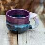 ceramika na prezent fioletowe handmade kubek z grzybkiem | navi | ok 420 ml |2 z muchomorem kubki duży
