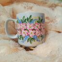 Ręcznie malowany kwiecisty kubek z porcelany 270 ml - Studio Paulla