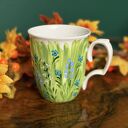 Kubek porcelanowy, ręcznie malowany "Letnia łąka"