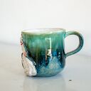 Duży kubek ceramiczny z koniem - turkus Indian Summer (ok. 400 ml)