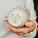 Kubek kremowy Babcia 300ml - złoty napis 3D (ręcznie odlewany)