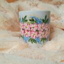 Ręcznie malowany kwiecisty kubek z porcelany 270 ml - Studio Paulla