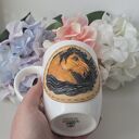 Koń arabski - kubek ręcznie dekorowany z porcelany Wilmax 330 ml