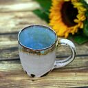 Handmade beżowy kubek ceramiczny 300 ml - nowoczesna klasyka