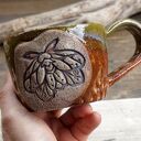 Kubek ceramiczny ćma ( c923)