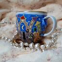 Ręcznie malowane kocie sny kubek 480 ml