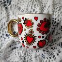 Ręcznie malowany kubek SERCE Hearts