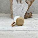 Kubek ceramiczny w margerytki 450 ml
