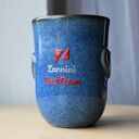 Kubek ceramiczny z sercami i logo firmy - 300 ml