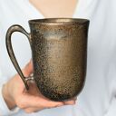 Duży Kubek Ceramiczny 550ml Złoto & Srebro