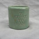 Czarka ceramiczna 300 ml z napisem „W kubku to mam :)”