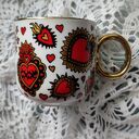 Ręcznie malowany kubek SERCE Hearts