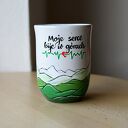 Kubek ceramiczny ręcznie malowany Góry