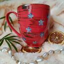 Romantyczny kubek „Jezioro łabędzie” - ręcznie malowany na porcelanie 400 ml 