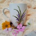 Ręcznie malowany porcelanowy kubek Babie Lato 300 ml