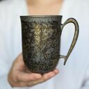 Kubek Rustykalny Ceramiczny z Sercem Wewnątrz 300ml