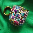 Kubek dla mamy z napisem "Mother like no other" - ręcznie malowana porcelana 380 ml