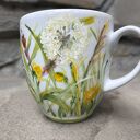 Porcelanowy kubek ręcznie malowany Łąka - 300 ml