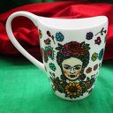 Ręcznie malowany kubek Frida Kahlo z porcelany 470 ml