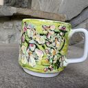 Porcelanowy kubek ręcznie malowany „Kwitnąca jabłoń” 250 ml