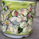 Porcelanowy kubek ręcznie malowany „Kwitnąca jabłoń” 250 ml